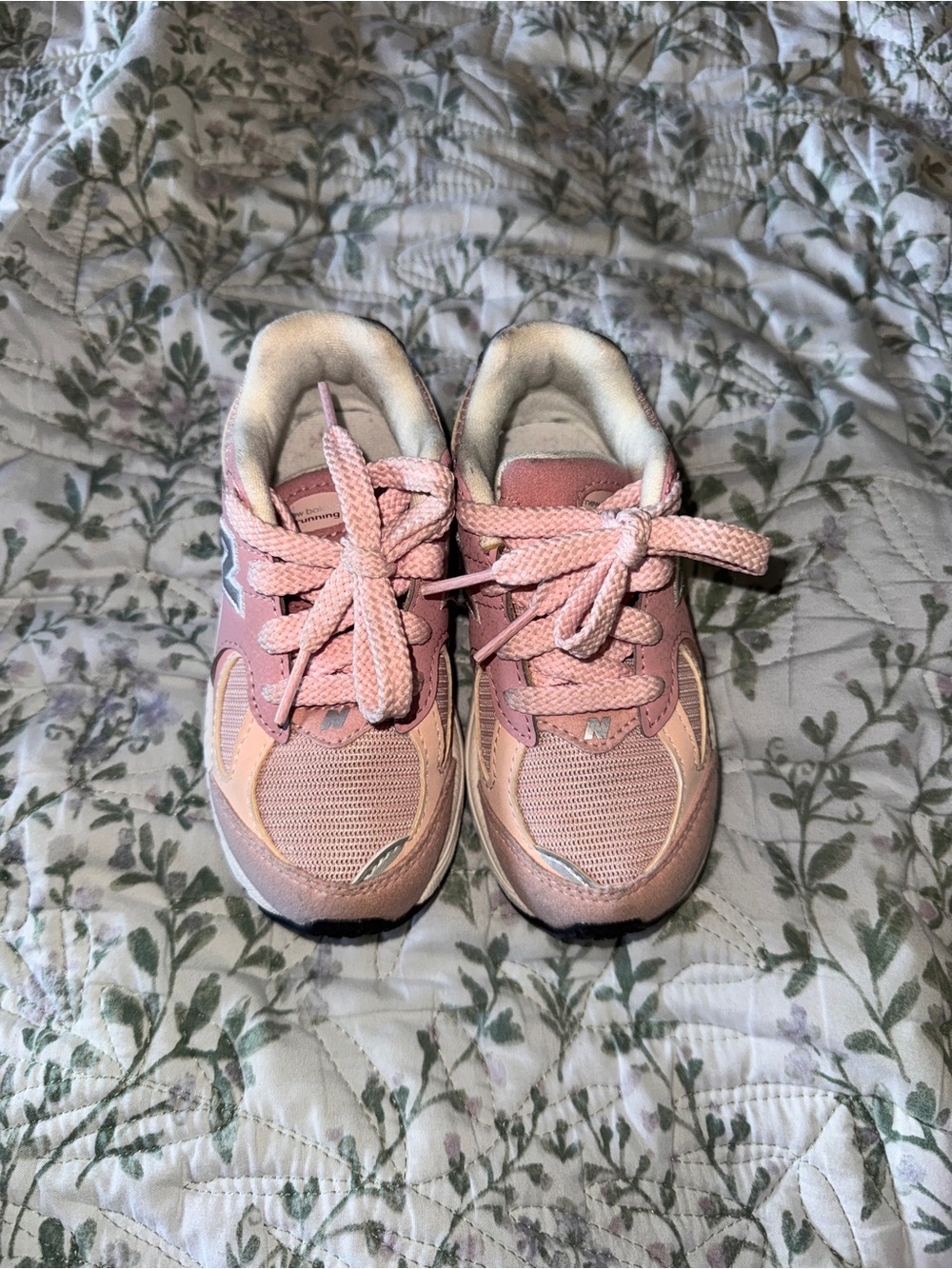 New Balance Pink and Light Pink Kids' Sneakers - Lace-Up Athletic Shoes